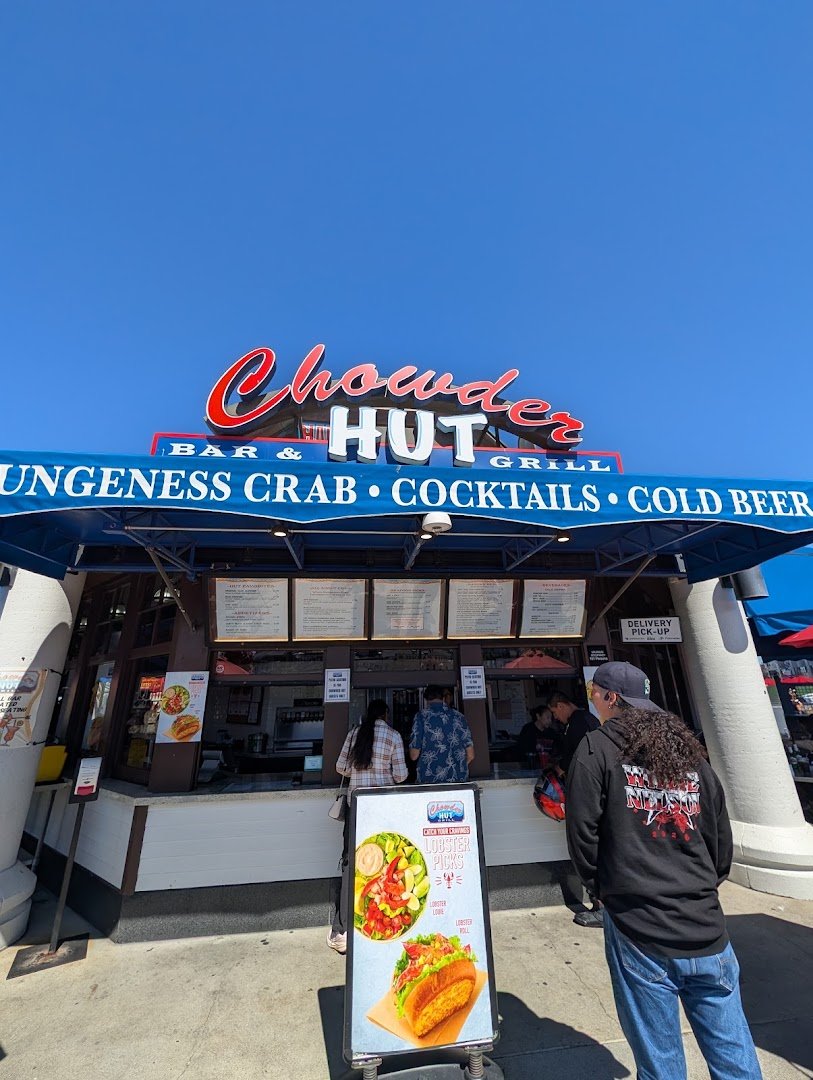 Chowder Hut storefront on Taylor Street in San Francisco.